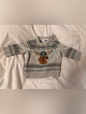 GAP Baby Yoda Crewneck Sweater - 3-6 Months